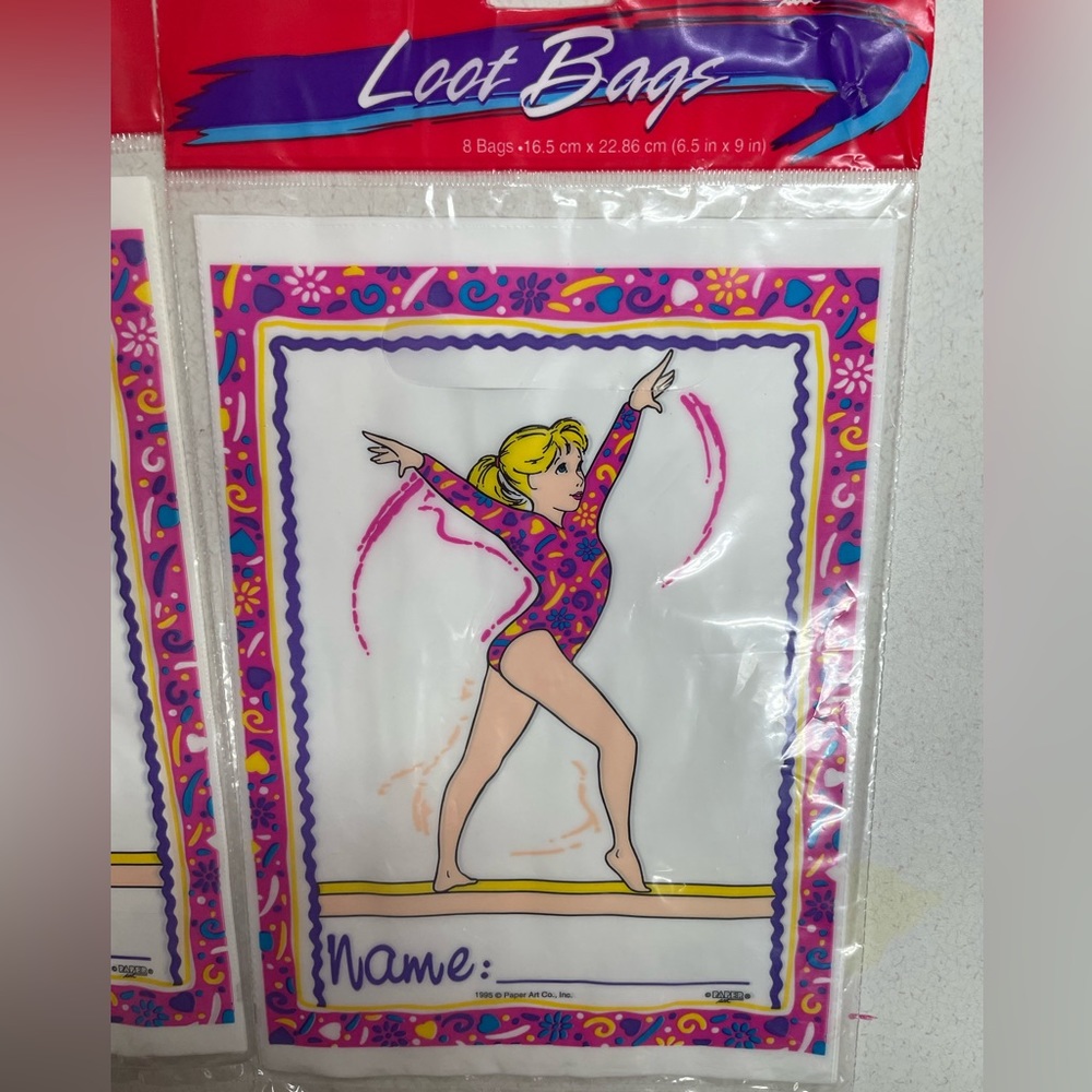 Gymnastics treat bags
